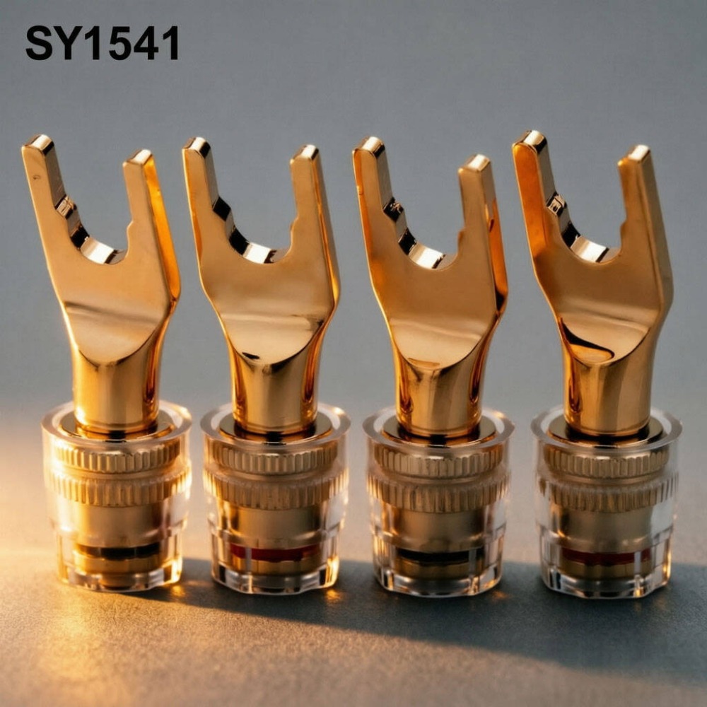 Copper Wire Roll - Adapter terminala kabla głośnikowego HiFi, pozłacany