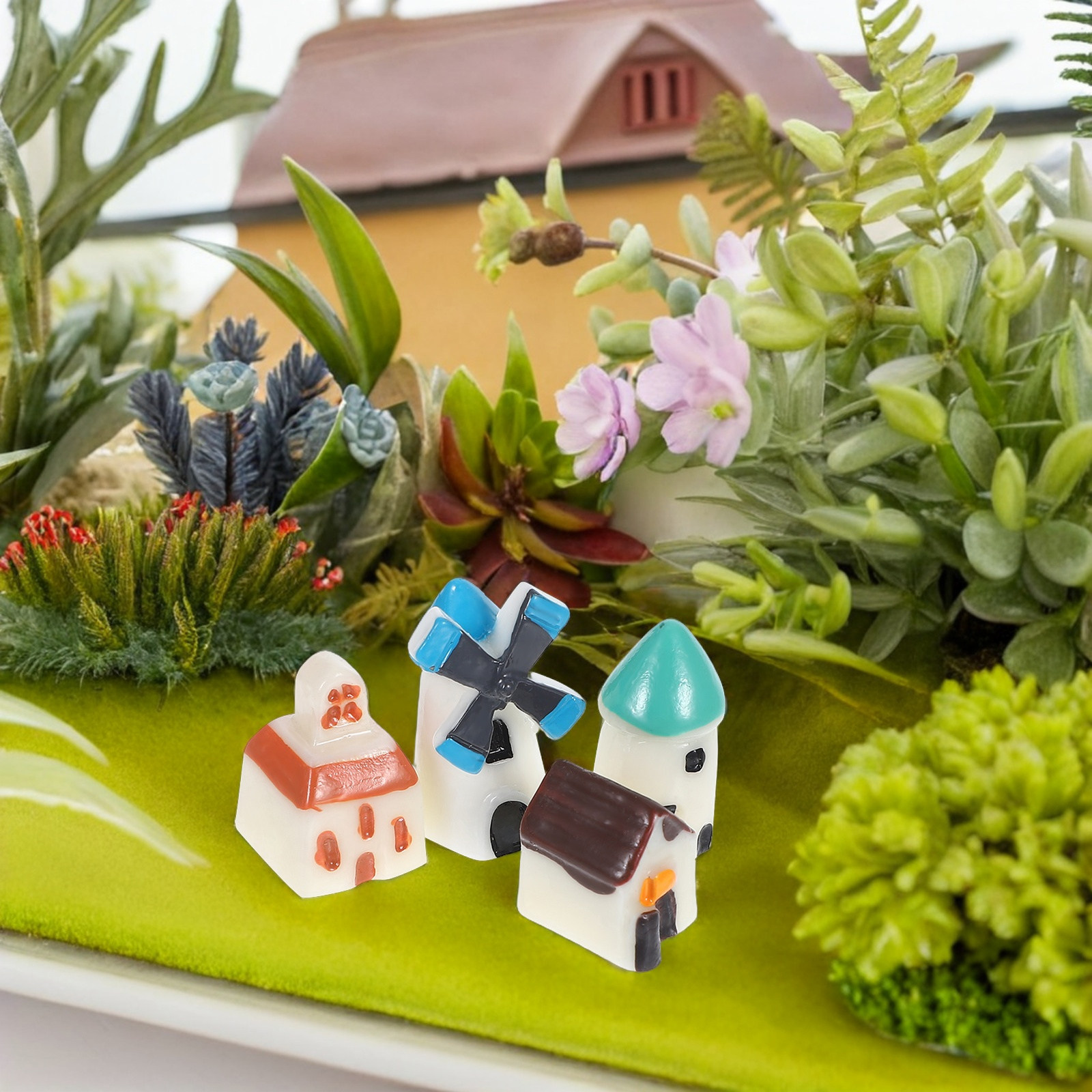 4 szt. Urocze mini domki z żyw – Bonsai Garden Landscape Design recenzja i cena
