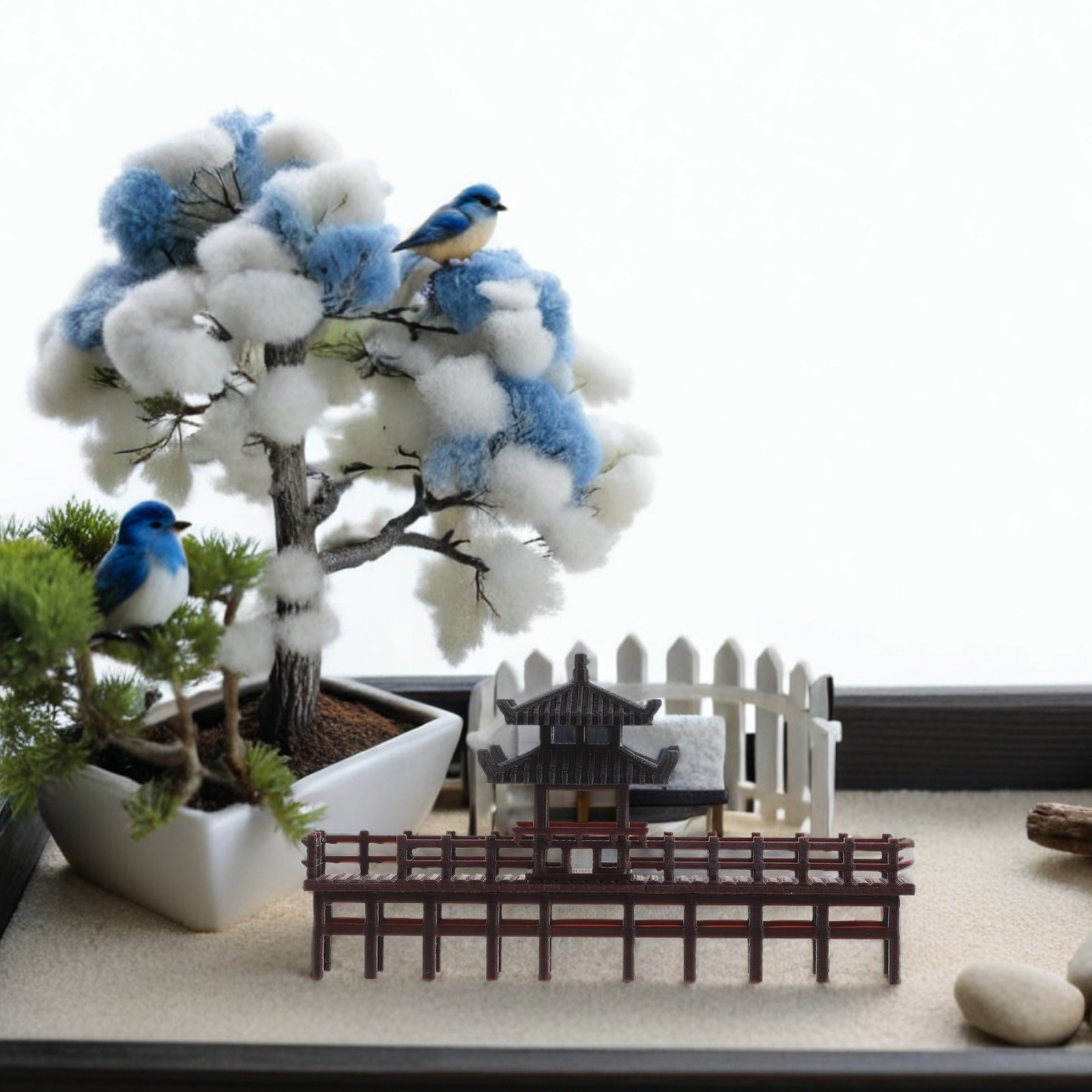 Miniaturowa chińska ozdoba w k – Bonsai Garden Landscape Design recenzja i cena