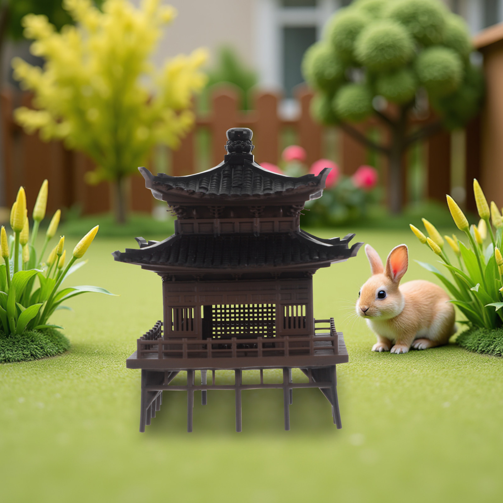 Miniaturowa chińska pagoda – o – Bonsai Garden Landscape Design recenzja i cena