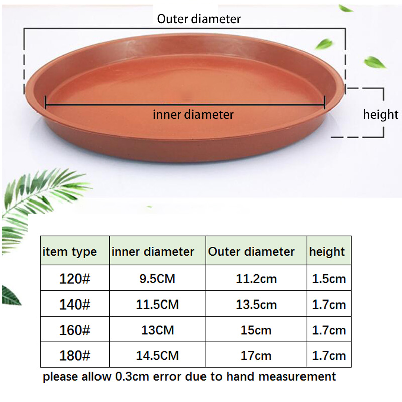 10szt Plastikowa taca na donic – Drip Tray Saucer recenzja i cena