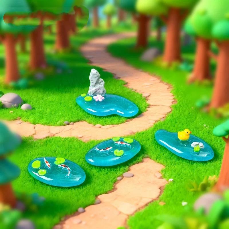 【S】Miniaturowe ozdoby do stawó – Bonsai Garden With Koi Pond recenzja i cena