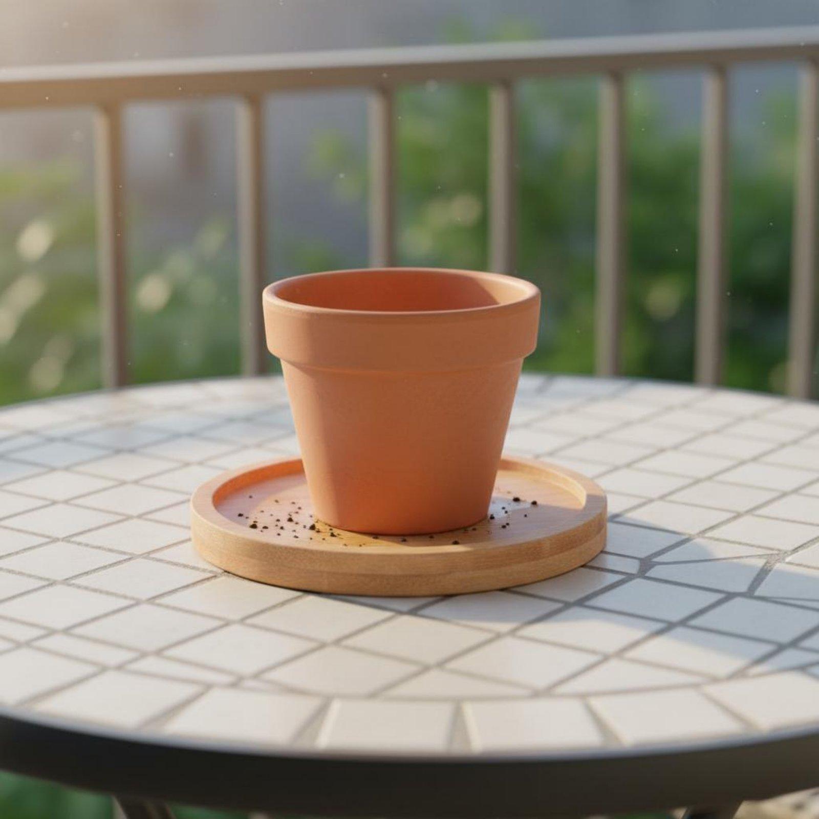 Podstawka pod doniczkę z drewn – Drip Tray Saucer recenzja i cena