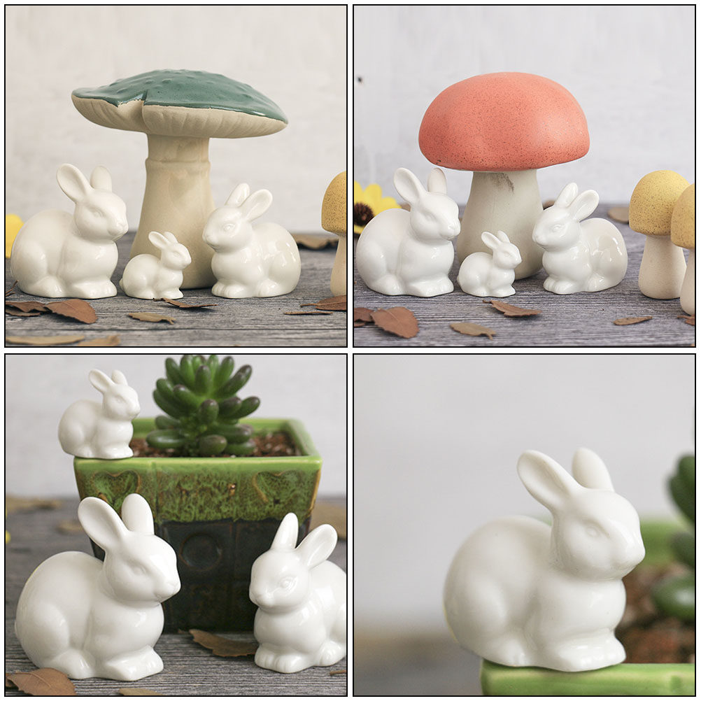 5 szt. Małe ceramiczne królicz – Bonsai Garden Landscape Design recenzja i cena